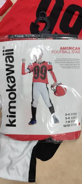 Disfraz de Fútbol Americano para Niño t 10-11