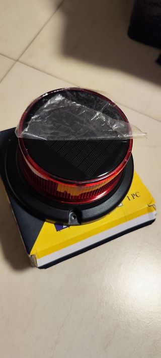 Baliza Solar Roja Carga USB