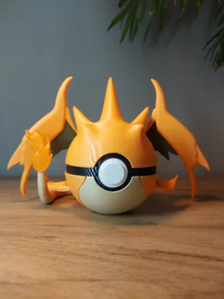 Mega Charizard Y inspired Poké Ball