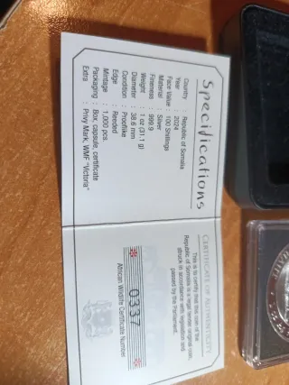 Onza Plata Elefante Somalia 2024