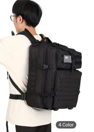 Mochila Táctica Negra 45L