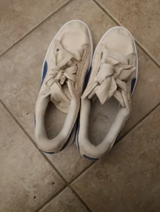 Scarpe Puma Donna Beige/Blu Nuove