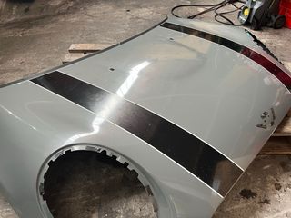 Capot Mini R57 Cinza com Listras