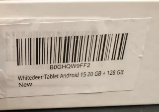 Tablet Android 15 128+4gb RAM 10.1"