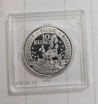 Moneda Bélgica 10 Euros Europa 2010