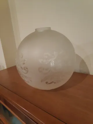 Tulipa Cristal Vintage Globo Decorada