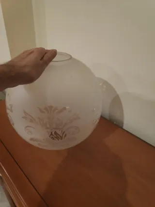 Tulipa Cristal Vintage Globo Decorada