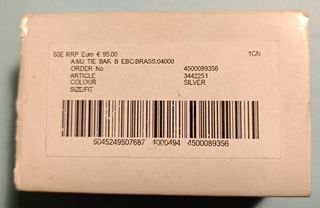 Pisacorbatas Burberry Original color plata