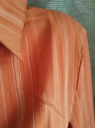 Camisa naranja rayas talla M