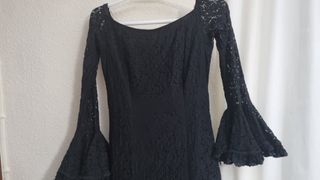 Traje Flamenca Encaje Negro Micaela Villa