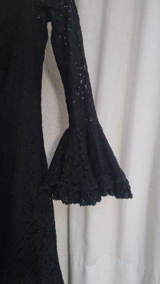 Traje Flamenca Encaje Negro Micaela Villa