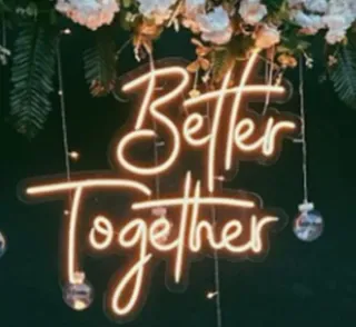 Vinilo Letrero Better Together