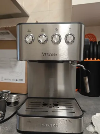 Cafetera Espresso Prixton Verona Acero Inox
