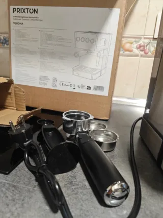 Cafetera Espresso Prixton Verona Acero Inox