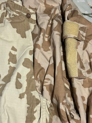 Farda militar camuflada Desert inglês original