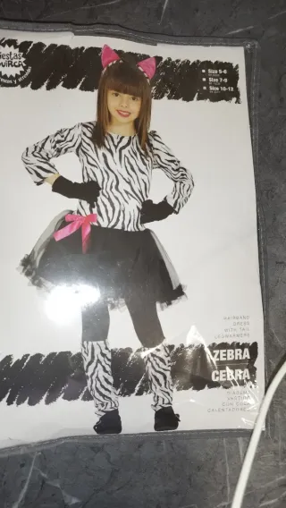 Disfraz Cebra Talla 10-12