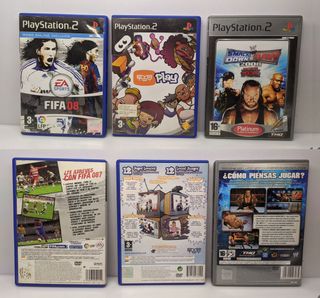 PS2 Slim Plateada Multiregion + Juegos + Eye Toy