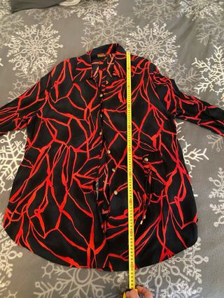 Blusa Chalou Talla 46 Azul y Roja