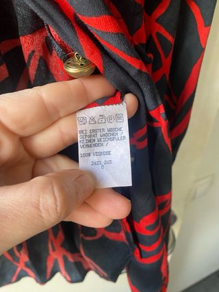 Blusa Chalou Talla 46 Azul y Roja