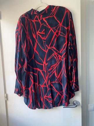 Blusa Chalou Talla 46 Azul y Roja