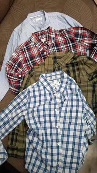 4 camisas talla 7-8 por 10€