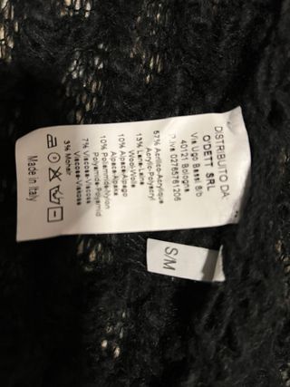 Cardigan lungo traforato o'dett