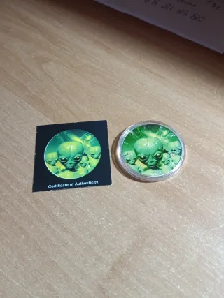 Onza Plata Alien Coloreada 2020