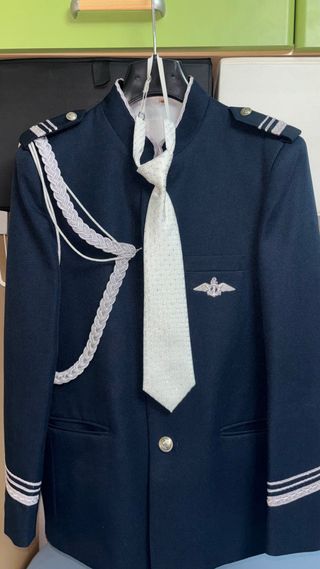 Traje de comunión azul marino niño