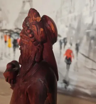 Figura china madera vintage