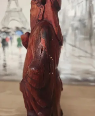 Figura china madera vintage