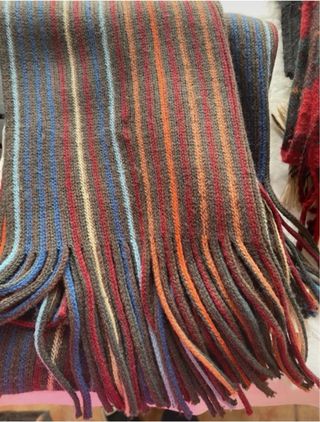 Lote 4 bufandas rayas y cuadros