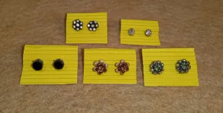 Pendientes artesanales 1€/par, 3€/5 pares