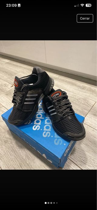 Zapatillas Adidas Climacool Hombre Negras Plata