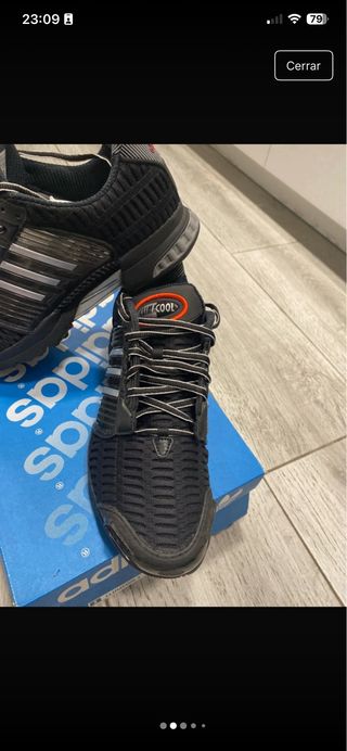 Zapatillas Adidas Climacool Hombre Negras Plata