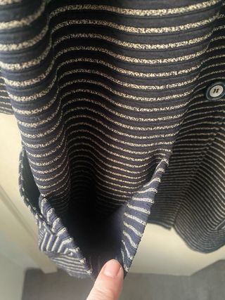 Chaqueta larga rayas Mona Lisa