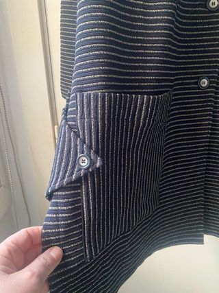 Chaqueta larga rayas Mona Lisa