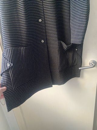 Chaqueta larga rayas Mona Lisa