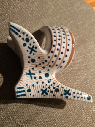 Plato y paloma decorativa Sargadelos