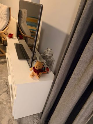 Mueble TV blanco 120x41x53cm