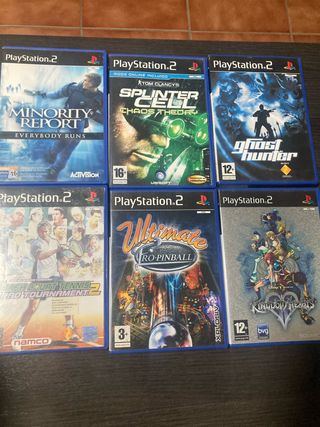 LOTE PACK PS2 PAL ESPAÑA TODOS COMPLETOS