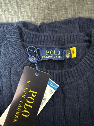 Jersey Polo Ralph Lauren Azul Cable Knit