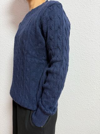 Jersey Polo Ralph Lauren Azul Cable Knit