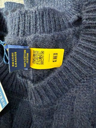 Jersey Polo Ralph Lauren Azul Cable Knit