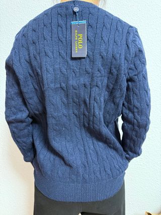 Jersey Polo Ralph Lauren Azul Cable Knit