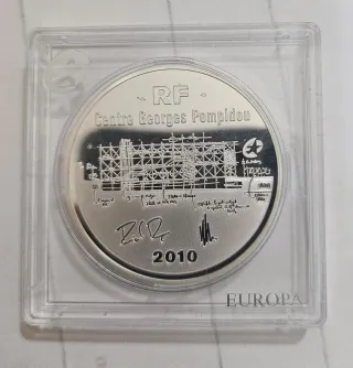 Moneda 10 Euros Francia 2010 Centro Pompidou