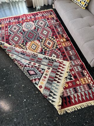 Alfombra Kilim Algodón Étnica 160x250 cm