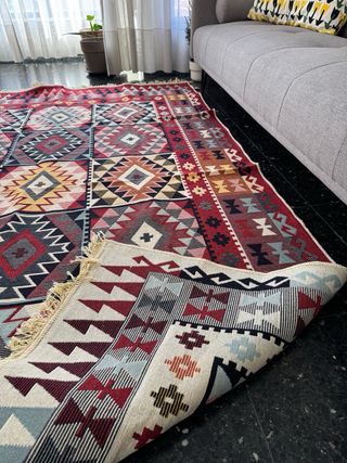 Alfombra Kilim Algodón Étnica 160x250 cm