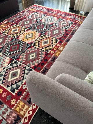 Alfombra Kilim Algodón Étnica 160x250 cm