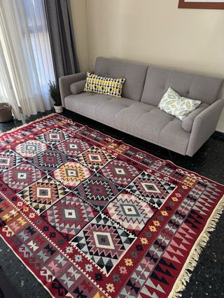 Alfombra Kilim Algodón Étnica 160x250 cm