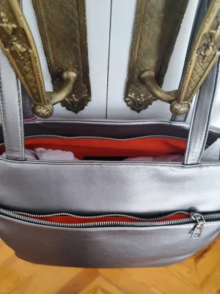 Bolso Shopper Fun&Basics Plateado